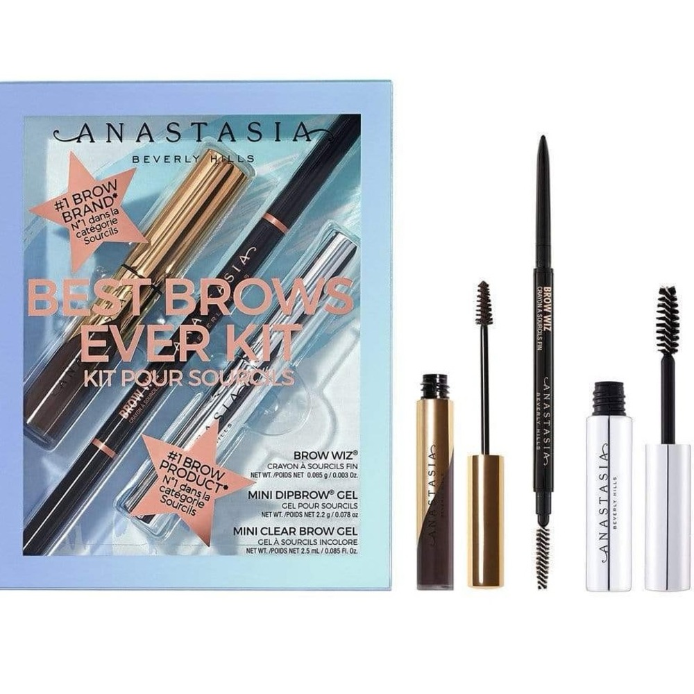 Anastasia Beverly Hills NIB Best Brows Ever Kit-Ebony